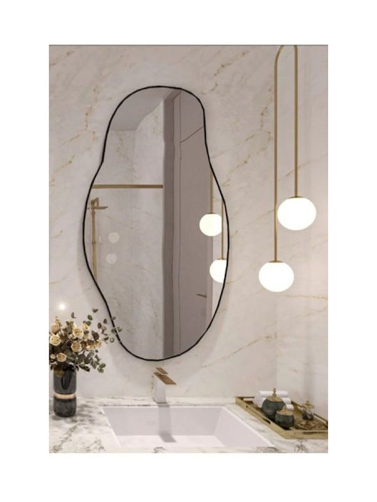 SteweHome Wandspiegel Asymmetrisch Mit Rahmen 75x40cm