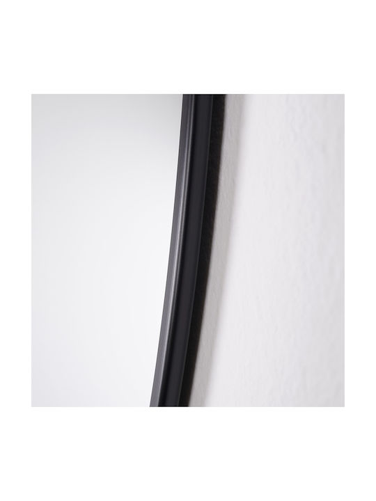 Zaros Wall Mirror with Black Frame Diameter 55cm 1pcs