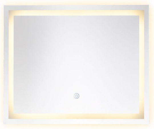 Next Огледало За Стена С Рамка И LED Осветление 43x58см