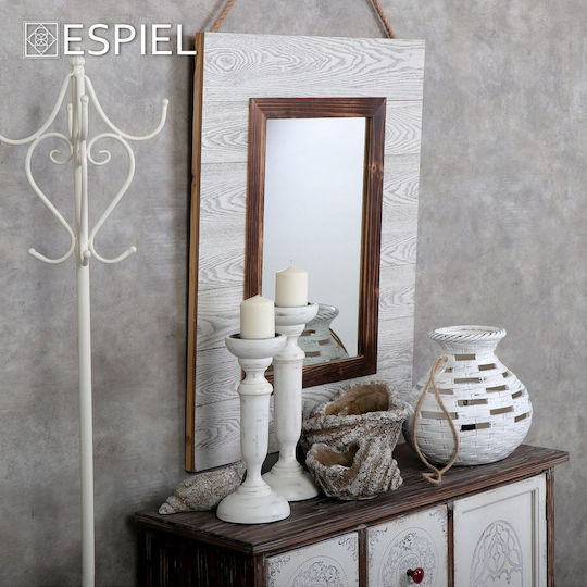Espiel XOB105 Wandspiegel Rechteckiger Grauer 82x62cm Espiel XOB105 Wandspiegel Rechteckiger Grauer 82x62cm