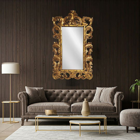 Artekko Mirroki Ξύλινος Χρυσός Σκαλιστός Καθρέπτης Τοίχου 120x90 Cm 120cm X 90cm X 5cm Artekko Mirroki Ξύλινος Χρυσός Σκαλιστός Καθρέπτης Τοίχου 120x90 Cm 120cm X 90cm X 5cm