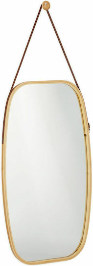 Relaxdays 10026501 Wandspiegel Oval Braun 76,5x43,6cm Relaxdays 10026501 Wandspiegel Oval Braun 76,5x43,6cm