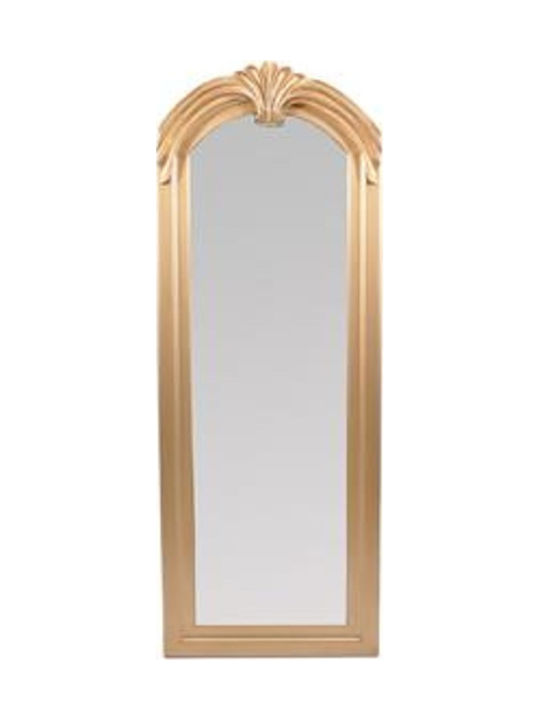 Fylliana Η6404 Oglindă de Perete cu Auriu Ramă din Plastic 110x41cm 1buc