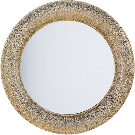 80 cm Gold Wandspiegel Channay 80 cm Gold Wandspiegel Channay