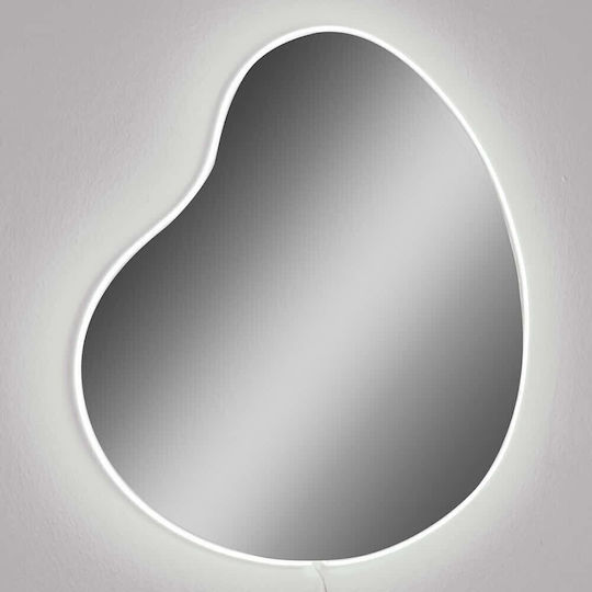 Hanah Home 782MRL1116 Огледало Асиметрично Сиво с LED Осветление 60x50см Hanah Home 782MRL1116 Огледало Асиметрично Сиво с LED Осветление 60x50см