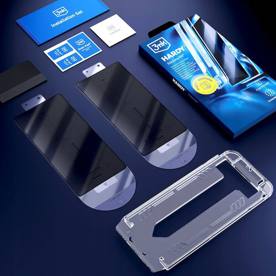 3mk Pack 2 Tempered Glass Google Pixel 10 10 Pro Privacy Transparent Black