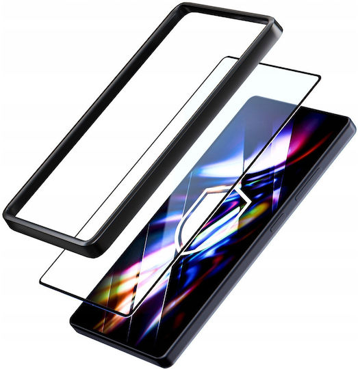 3mk Pack 2 Tempered Glass Galaxy A35 A55 Applicator Frame Black Transparent