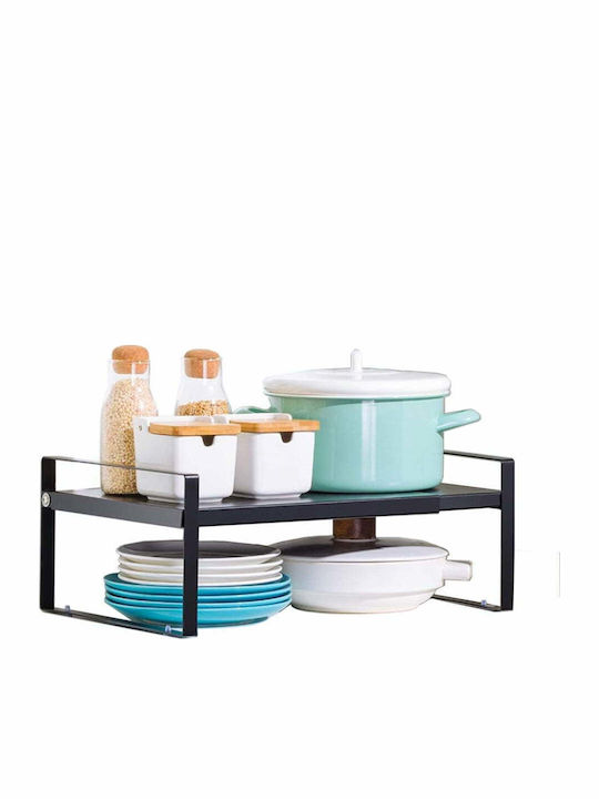 Quasar Επιτραπέζια Βάση Universal Storage Raft Μεταλλική 28x18x28εκ. Μαύρη