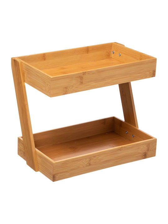 Atmosphera Επιτραπέζια Βάση Bamboo 31.5x22.5x26εκ. Καφέ