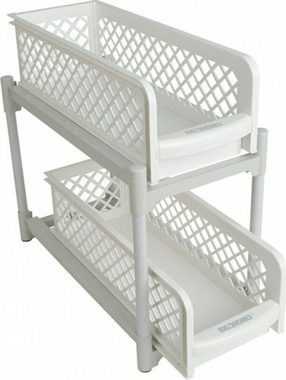 Factory Tabletop Plastic Stand 39x37x37cm White Factory Tabletop Plastic Stand 39x37x37cm White