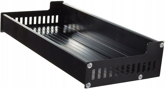 Επιτοίχιο Ράφι Μεταλλικό 30x13x5.5εκ. Μαύρο
