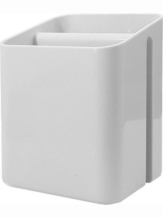 Ecoco Настолна Пластмасова Стойка 12.5x10.3x12.5см Бяла