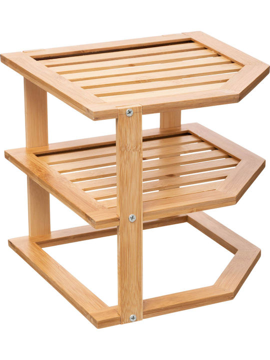 5Five Επιτραπέζια Βάση Angle Ξύλινη 25.4x23x23εκ. Μπεζ