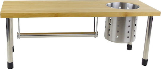 Επιτραπέζια Βάση Bamboo 55x20x20εκ. Ασημί Επιτραπέζια Βάση Bamboo 55x20x20εκ. Ασημί