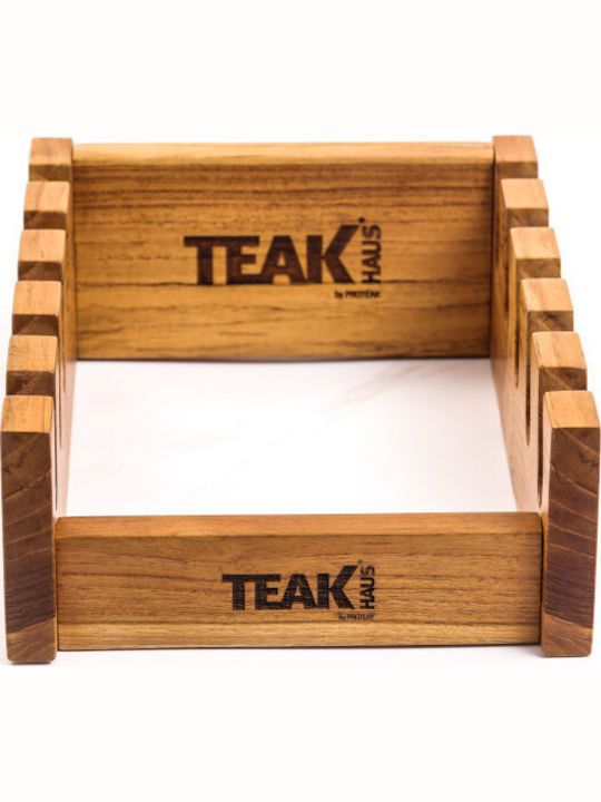 TeakHaus Wooden Tabletop Base 32.5x22x9.5cm Brown