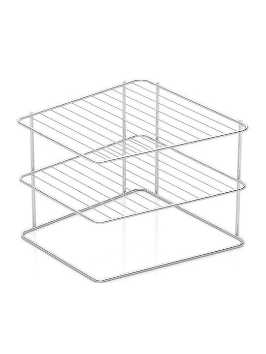 Viosarp Επιτραπέζια Βάση Μεταλλική 24.5x20x24.5εκ. Ασημί