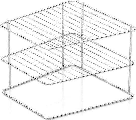 Viosarp Metal Tabletop Rack 24.5x20x24.5cm Silver Viosarp Metal Tabletop Rack 24.5x20x24.5cm Silver