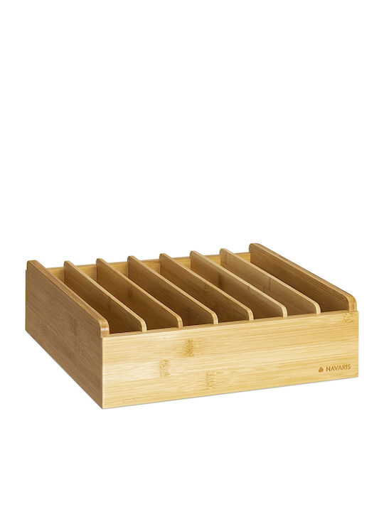 Navaris Επιτραπέζια Βάση Bamboo 30x25x9εκ. Μπεζ