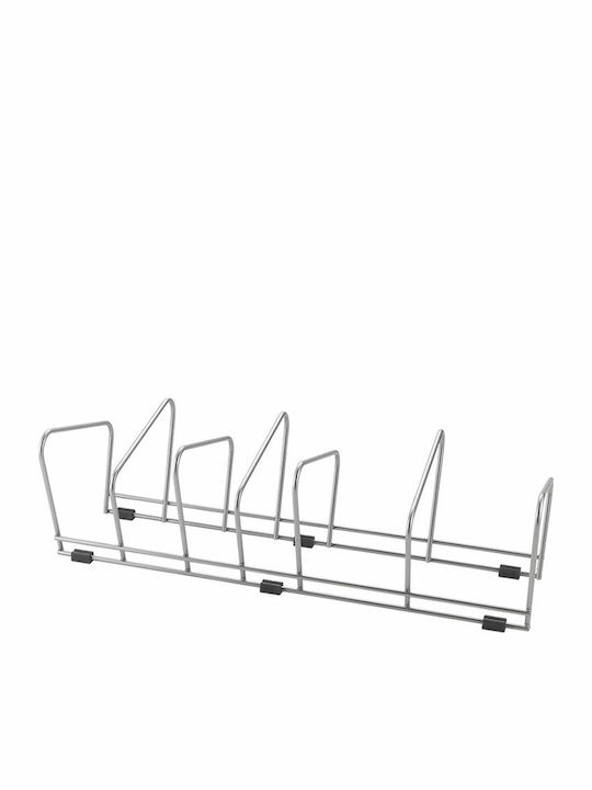 Metaltex Βάση για Κατσαρόλες & Τηγάνια Pot & Pan Μεταλλική 45x16x13εκ. Ασημί