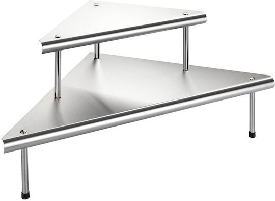 Wenko Επιτραπέζια Βάση 2045030500 Inox 48.5x48.5x31εκ. Ασημί