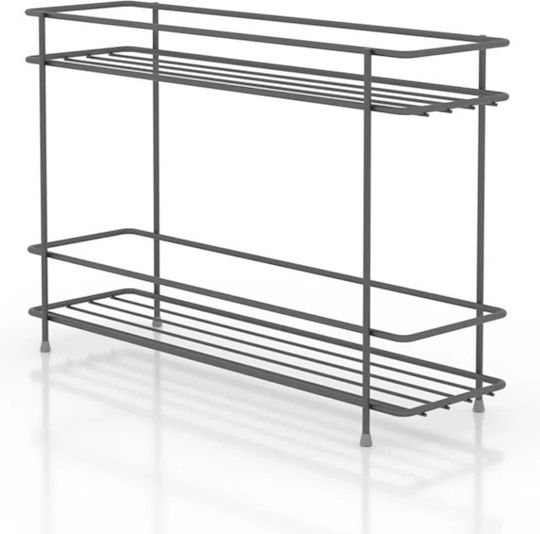 Tekno-Tel Tabletop Inox Base 32.5x8x21.5cm Black
