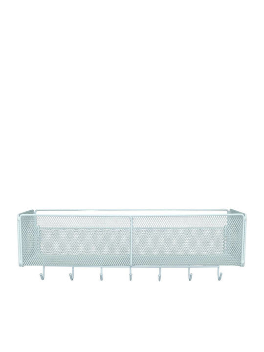 Uncle George Wall Metal Shelf 40x14x15cm White