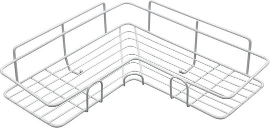 Uncle George Wall Metal Shelf 26x26x9cm White