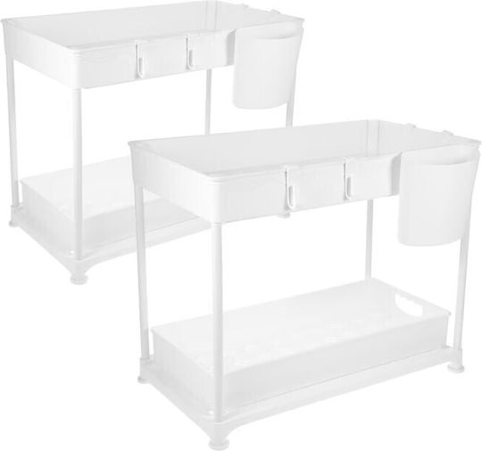 TimelessTools Ραφιέρα Ντουλαπιού Πλαστική 33x40x23εκ. 2τμχ Λευκή TimelessTools Ραφιέρα Ντουλαπιού Πλαστική 33x40x23εκ. 2τμχ Λευκή