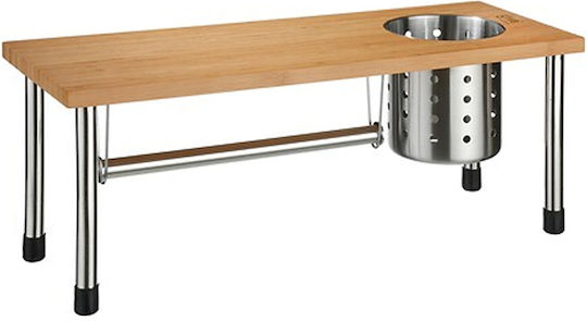 Επιτραπέζια Βάση Bamboo 55.5x20x21εκ. Ασημί Επιτραπέζια Βάση Bamboo 55.5x20x21εκ. Ασημί