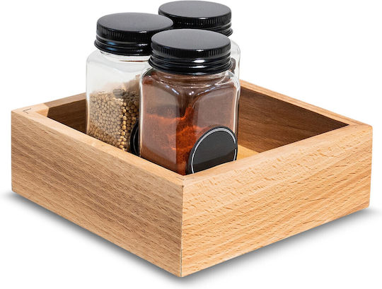 Creative Tabletop Wooden Base 15x15x5cm Beige Creative Tabletop Wooden Base 15x15x5cm Beige