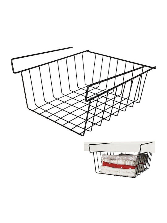 Vilde Κρεμαστό Ράφι Μεταλλικό 27.5x25x14εκ. Μαύρο