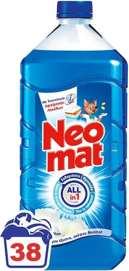 Neomat Total 4+1 Eco Liquid Detergent for Coloreds & Whites Clothes 1.71lt (38 Measuring Cups)