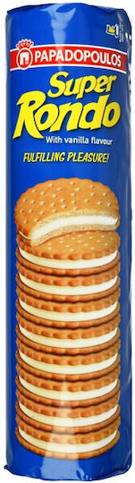 Papadopoulou Biscuits Rondo With Filling vanilla cream 1pcs 500gr