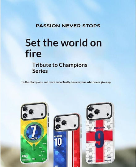Benks D3 Football Theme Magsafe Hard Silicone Case German Will Apple iPhone 17 Pro Max