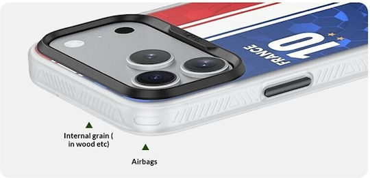 Benks D3 Football Theme Magsafe Σκληρή Θήκη Σιλικόνης Double Crown Gaul Apple Iphone 17 Pro Max