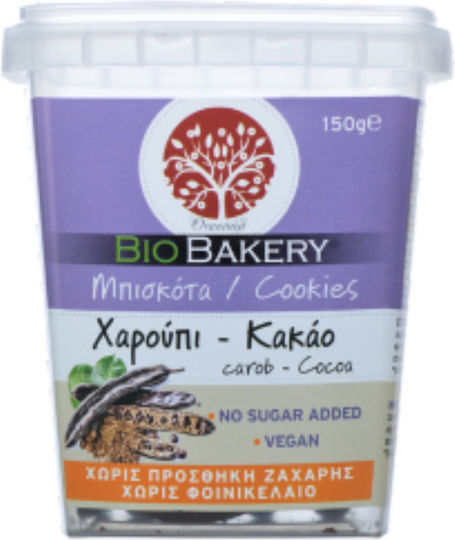 Οικοπάλ Βιολογικά Μπισκότα Κακάο & Χαρούπι Χωρίς Ζάχαρη 200gr