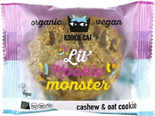Kookie Cat Bio Kekse Haferflocken Kookie Monster Mit Chips Vegan 50gr