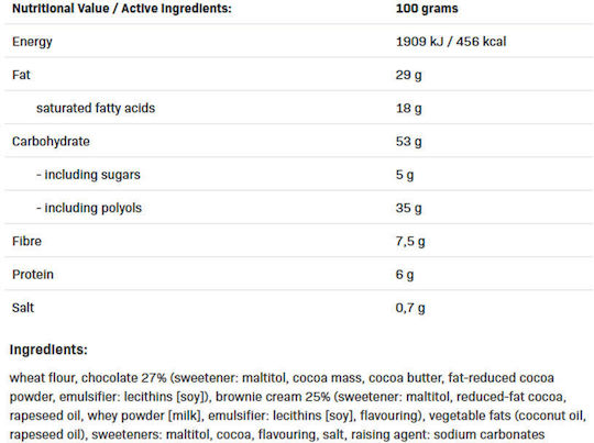 AllNutrition Μπισκότα Πρωτεΐνης με Επικάλυψη & Γέμιση Double Chocolate 128gr
