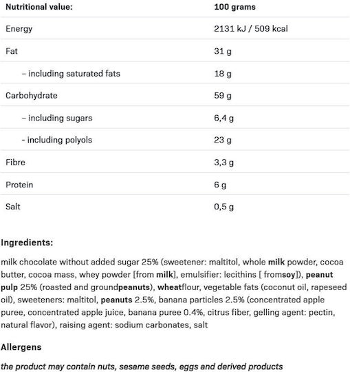 AllNutrition Μπισκότα με Επικάλυψη & Γέμιση 128gr