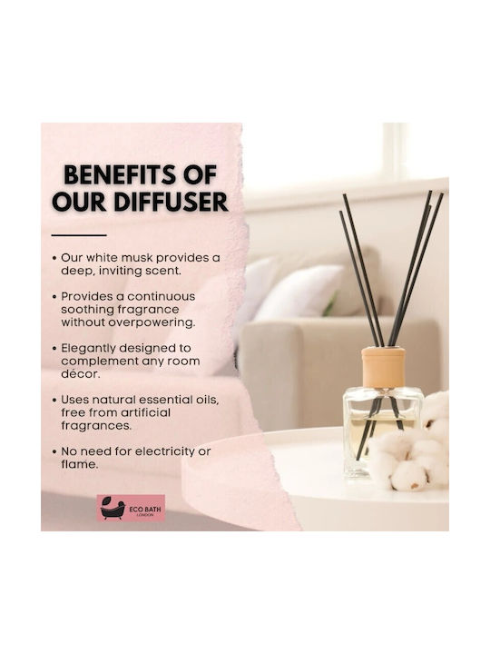 Diffuser Eco Bath London με Άρωμα White Musk 100ml