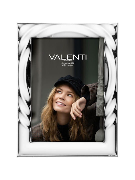 Valenti Silver Photo Frame with Silver Frame 51021/4XL