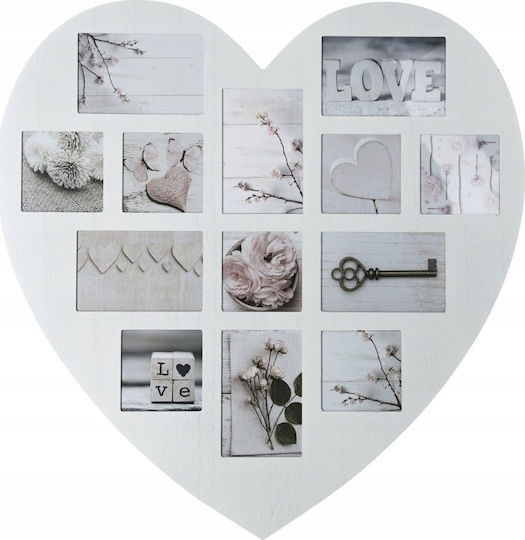 Atmosphera Multi Wall-Mounted Picture Frame 13 Photos Gray Wooden 59x59.5