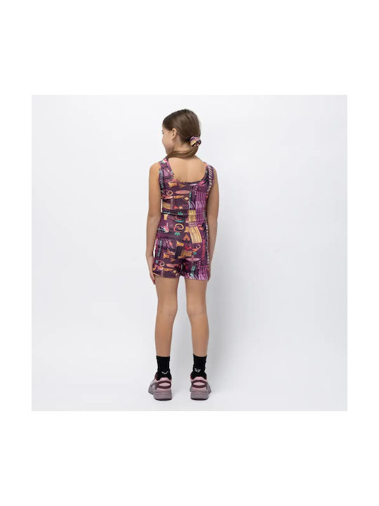 Girls’ Unitard Pastel Purple Ease Vasiliki