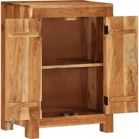 Solid Wood Sideboard Solid Acacia Wood 55x35x75cm