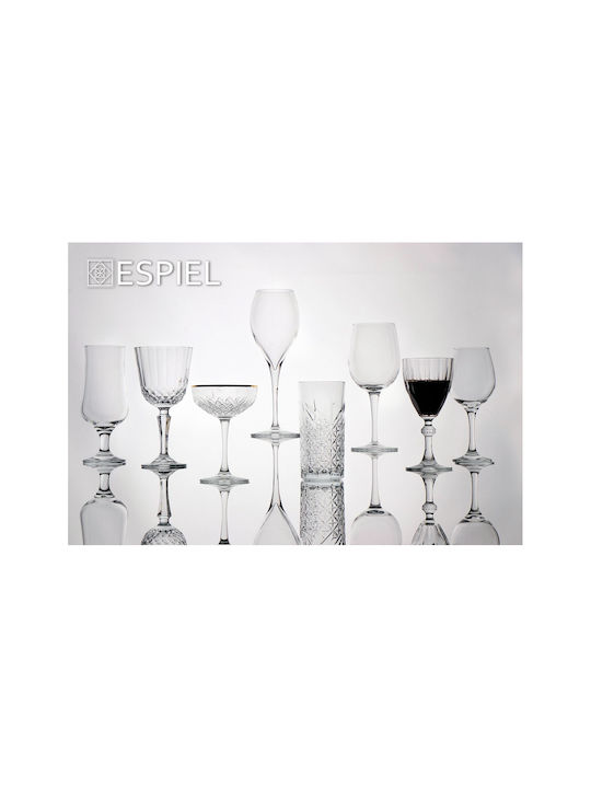 Espiel Diony Set Glasses for White Wine from Glass in White Colour 12pcs