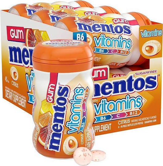 Mentos Τσίχλες VITAMINS 15τμχ 18gr