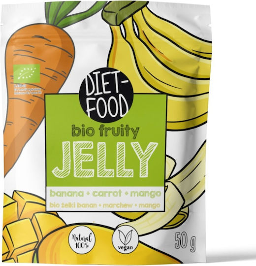 Diet-Food Bio Bananen-Mango-Karotte Gelees Ohne Zuckerzusatz Vegan 50gr