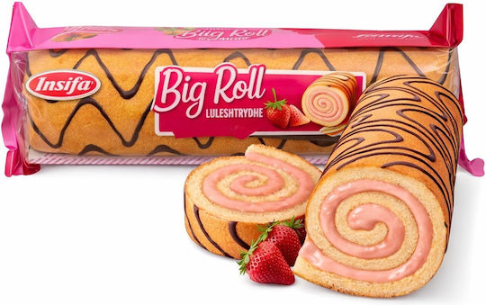 Κέικ Big Roll Strawberry 300gr
