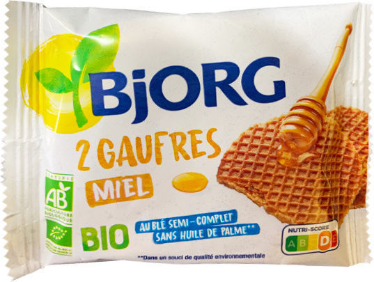 Bjorg Органична Вафла Мед (2x58гр)