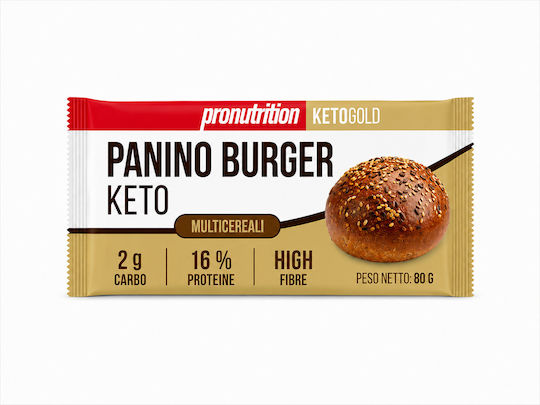 Меко Многозърнест Кето Бургер 80г Pronutrition